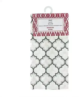 Bytový textil Bavlnený behúň PAST tmavošedá 45x140