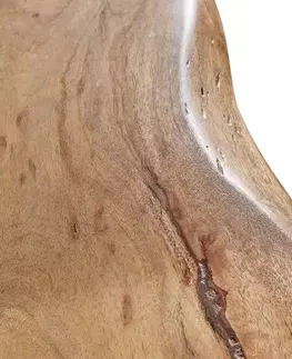 Konferenčné stolíky DELIFE Konferenčný stolík Live-Edge 130x60 cm akácia prírodná hrana