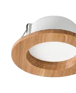Svietidlá  LED zapustené svietidlo WOODY SPOT LED/5,5W/230V 4000K dub pr. 10 cm LD-PO-1/DĄB