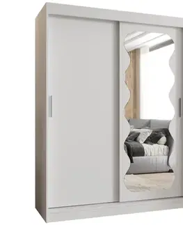 Šatníkové skrine Skriňa Spoti 150 biela