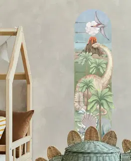 Samolepiace dekorácie Bayo Samolepka na stenu Dino výšková miera