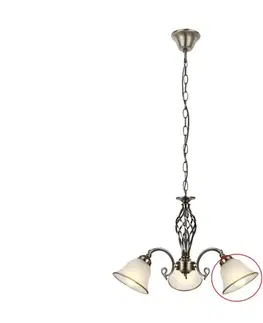 Lampy Globo - Náhradné sklo k lusteru ODIN E27, biele, priemer 16 cm 60208WG
