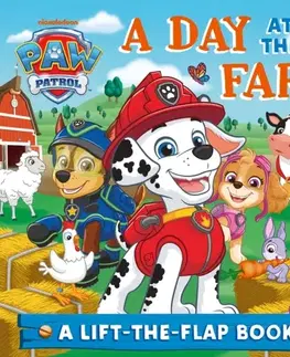 Leporelá, krabičky, puzzle knihy PAW Patrol A Day At The Farm Lift-the-Flap book - Patrol