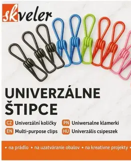 Štipce na bielizeň SKVELER Štipec univerzálny pevný SKVELER, balenie 15ks