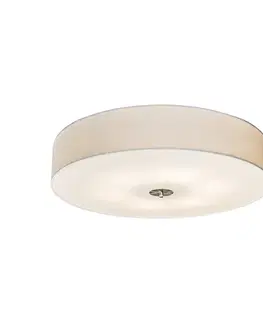 Stropné osvetlenie Rustikálne stropné svietidlo biele 70 cm - Drum Jute