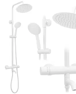 Kúpeľňové batérie REA REA - Sprchový set s batériou 150mm Lungo biela REA-P6608