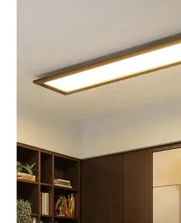 Svietidlá BRILAGI - LED Stropné svietidlo SLIMFRAME WOOD LED/58W/230V 124x34 cm tmavohnedá BG1546+EG99428