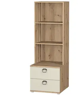 Regály Regál 2s Camari Dub Artisan/Kašmír
