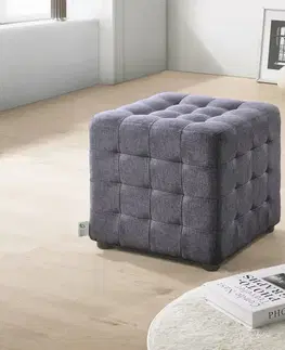 Taburetky do obývačky Taburetka COBIX-tmavošedá