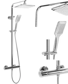 Kúpeľňové batérie REA REA - Sprchový set s batériou 150mm Tom chróm z termostatom REA-P7100