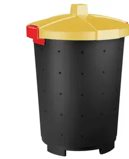 Koše na triedenie odpadkov Odpadkový kôš 45l Mattis žltý