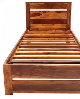 Postele Posteľ Gani 90x200 z indického masívu palisander