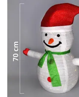 Vianočné dekorácie Brilagi - LED vianočná vonkajšia dekorácia 40xLED/3xAA IP44 snehuliak 1V241-OEM1