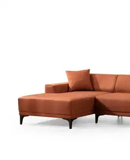 Sedacie súpravy Rohová sedacia súprava / Rohová pohovka Petra L Corner - Orange