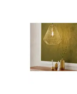 Svietidlá Eglo 43695 - Luster na lanku STYPE 1xE27/40W/230V zlatá 43695