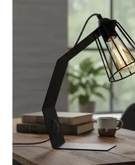 Lampy  Stolová lampa NANDO 1xE27/15W/230V čierna LN-1.320/CZARNY