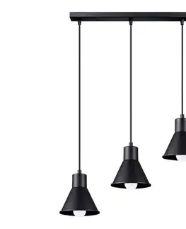 Svietidlá  SL.0986 - Luster na lanku TALEJA 3xE27/60W/230V čierna SL.0986