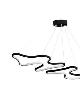 Svietidlá  LED luster na lanku DUPLE ARTISAN LED/80W/230V 4000K čierna 166PRG1239