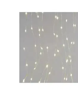 Vianočné osvetlenie  LED vianočná nano reťaz – záclona 2.9x1.5m, vonkajšia aj vnútorná, teplá biela, programy D3EW03