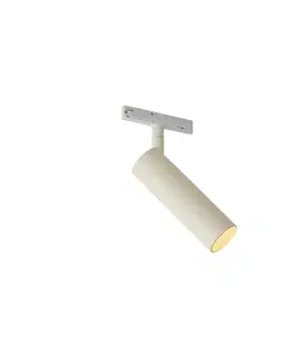 Koľajnicové svetelné systémy Moderný reflektor béžový s bielou pre koľajnicový systém 1-fázový GU10 35mm - Slimline Uzzy