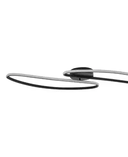Stropné osvetlenie Dizajnové stropné svietidlo čierne 100 cm vrátane LED 3-stupňové stmievateľné 2-svetelné - Pepe