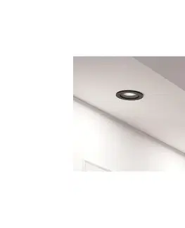 Svietidlá Eglo 902243 - LED zapustené podhľadové bodové svietidlo BARRANCO 1xGU10/4,5W/230V čierne 902243