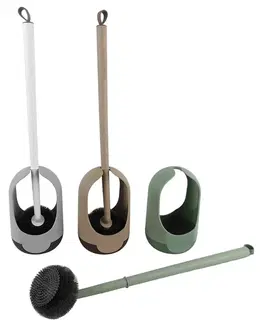 WC kefy MAKRO - Kefa na WC set rôzne farby, umelá hmota / silikón, výška 50cm