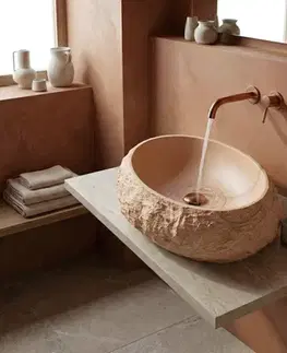 Umývadlá REA - Umývadlo na dosku Mika Light Terracotta REA-U7348