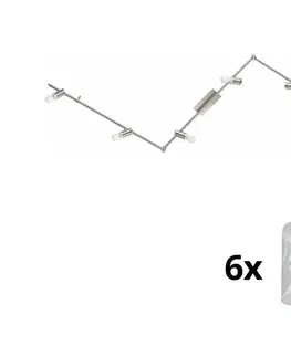 Svietidlá Eglo - LED Bodové svietidlo MY CHOICE 6xE14/4W/230V chróm/biela 1xEG31112+6xEG90257