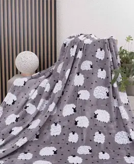 Deky MKLozkoviny.sk Deka mikroplyš Exclusive 150 × 200 cm – Ovečky