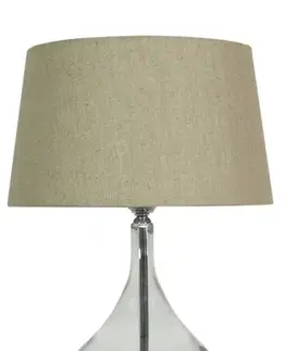 Stolové lampy Stolová lampa béžová plátno 40x62cm Eco