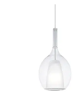 Svietidlá Ideal Lux - Luster na lanku KALIQUE 1xE27/42W/230V, priemer 18 cm, číre 360034