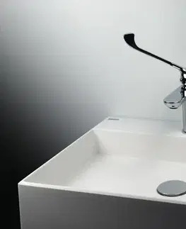 Sanitárna keramika DEANTE - Correo alabaster - Granitové umývadlo, na dosku - 60x40 cm CQR_AU6S