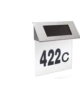 Záhradné lampy  LED Solárne domové číslo LED/1,2V IP44 11446B
