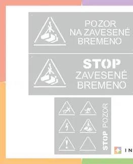 Šablóny na maľovanie Šablóny výstrahy