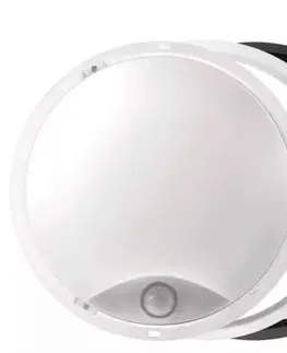 Svietidlá EMOS LED svietidlo prisadené kruhové so senzorom, 14W, neutrálna biela, priemer 21,5cm, čierna/biela