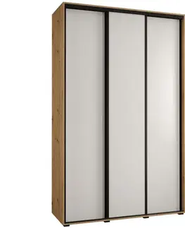 Šatníkové skrine Skriňa 45 Canaris 1 150 artisan/biela/čierna