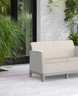 Záhradný kreslá Pohovka SCANDI FORMA 3 Rojaplast
