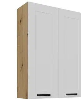 Kuchynské skrinky visiace Skrinka do kuchyne Luna biely matná/artisan 80G-108 2F