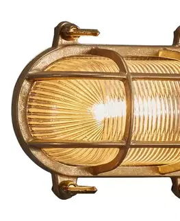 Svietidlá Nordlux - Vonkajšie nástenné svietidlo HELFORD 1xE27/12,5W/230V IP64 mosadz 49031035