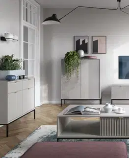 Komody ArtPS Komoda MONA K-104 | sivá