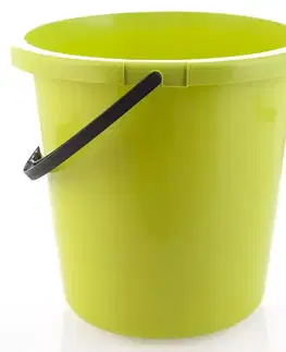 Dekorácie a bytové doplnky Vedro 12 l s lievikom, zelené 533-02