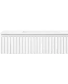 Kúpeľňový nábytok MEXEN/S - Rivel kúpeľňová skrinka 100 cm s umývadlom Otis, 1 šuplík, reliéf, biela mat 91A20-10023-1-BF01-W18M01