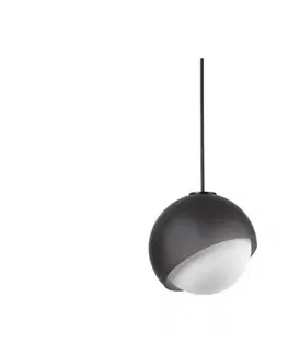 Svietidlá Ideal Lux - Závesný luster na lanku BLOOM 1xE27/42W/230V priemer 22 cm čierna 366678