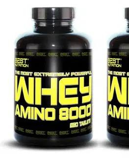 Komplexné aminokyseliny 1+1 Zadarmo: Amino Whey 8000 od Best Nutrition 500 tbl. + 500 tbl.