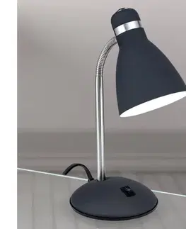 Lampy Orion - Stolná lampa SCHOOL 1xE27/40W/230V čierna/matný chróm LA 4-1187 schwarz