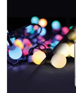 LED osvetlenie BRILAGI - LED RGBW Vianočná vonkajšia reťaz 200xLED/8 funkcií 25m IP44 + DO 1V09-RGB-OEM1