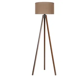 Lampy  - Stojacia lampa 1xE27/60W/230V pr. 44 cm hnedá/wenge AS0462+DU82597