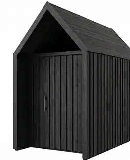 Drevené domčeky na záhradu Záhradný domček Swedish Barn 1622 čierna V4
