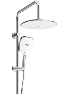 Sprchy a sprchové panely MEXEN/S - KT17 Sprchový stĺp s termostatickou batériou, chróm / biela 771501793-02
